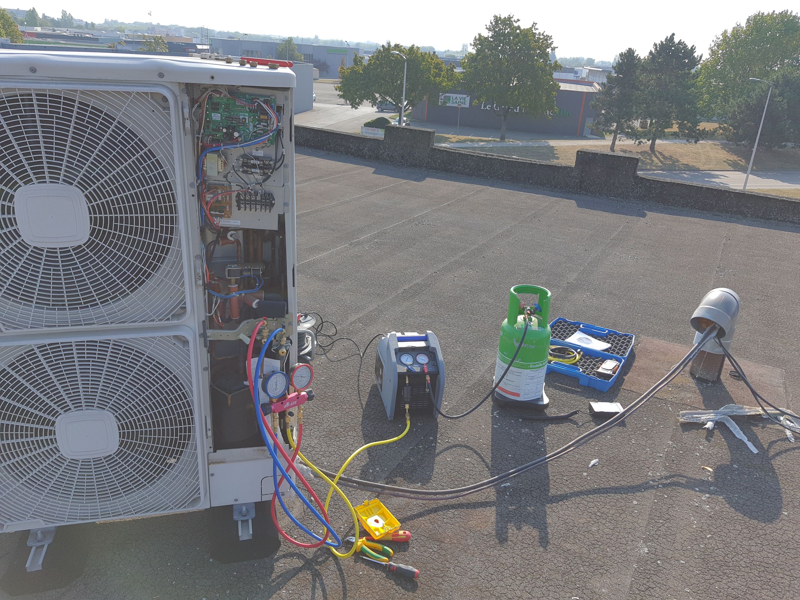 récupération de fluide frigorigène climatisation dijon